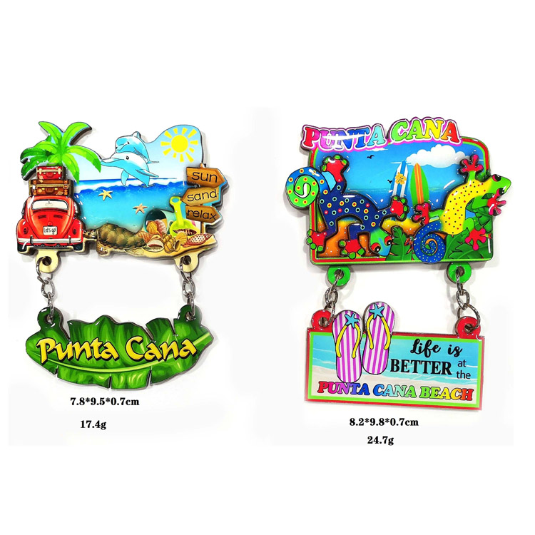 مغناطيس ثلاجة تذكاري بتصميم البحر الأبيض المتوسط ​​قابل للتخصيص ثلاثي الأبعاد