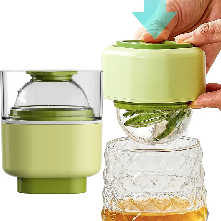 3D Ice Ball Cube Maker Silicone Ice Call على شكل قالب الصحافة