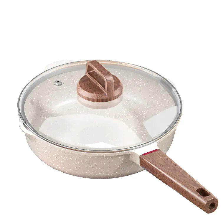 طبخ Wok الحديثة منزلية شريحة لحم فطيرة مقلي مقلي