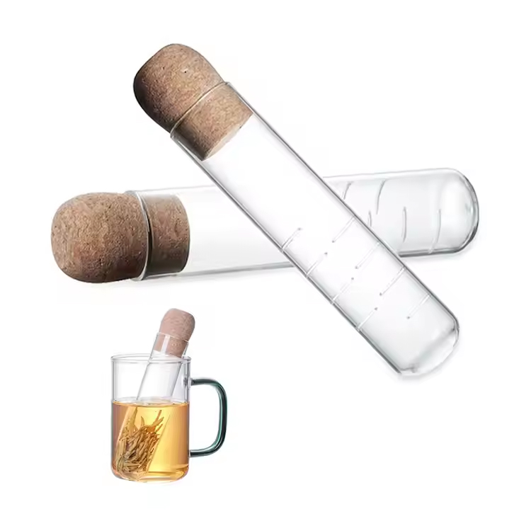 تصميم أنبوب شكل البورسليكات الزجاج مصفاة Infuser