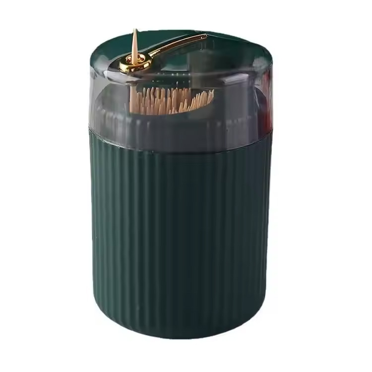 موزع علبة تخزين من نوع الدفع حامل علبة مسواك