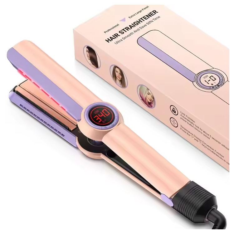 مكواة فرد الشعر ذات الأداء العالي والألواح العريضة