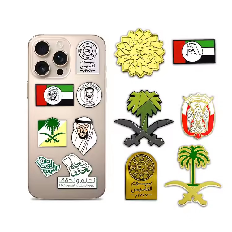 المكسيك المعدني مخصص الستازرة الطية مينا دبوس ملصق المعادن السعودية
