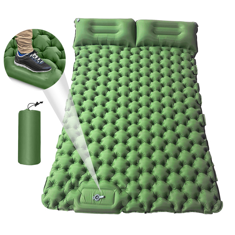 مرتبة تخييم مزدوجة محمولة بسمك 10 سم للأماكن الخارجية