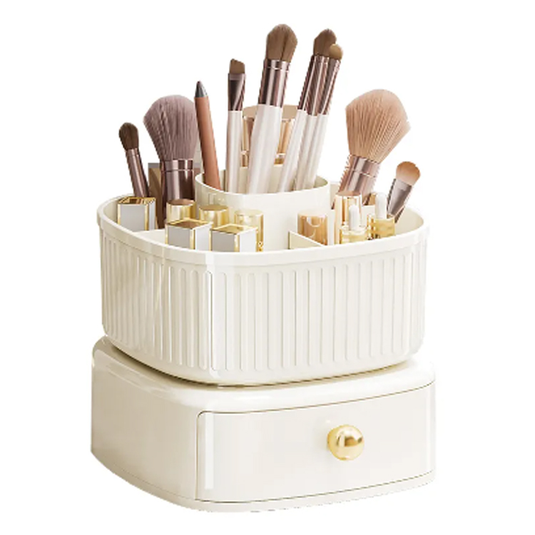 مربع درج مربع Llipstick Brush Brush Box قابل للدوران